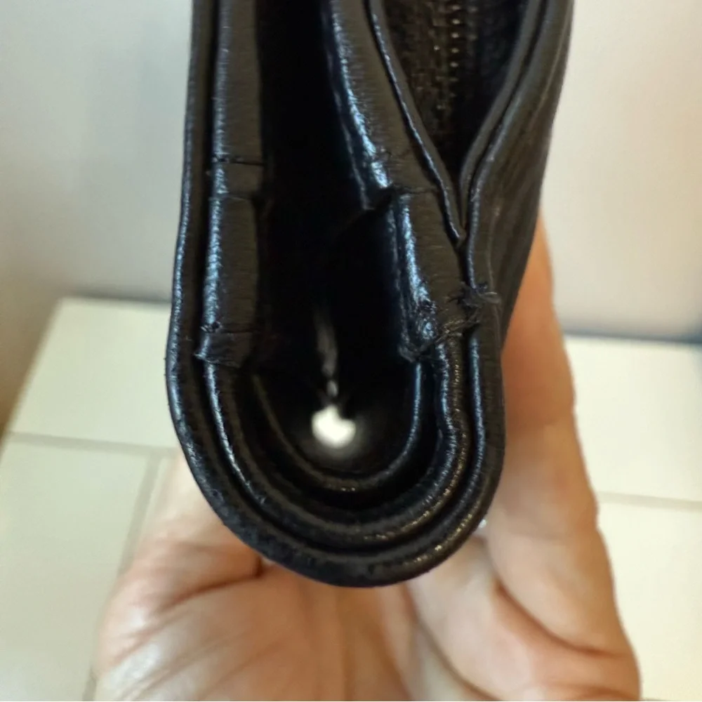 CHANEL Boy L-Zip Pocket Wallet Quilted Lambskin Leather Black